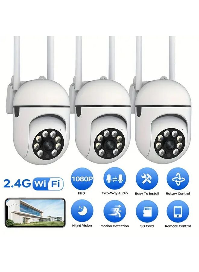 1PC 1080P Wireless Security Camera Color Night Vision Motion Tracking Multimedia Storage - Image 2