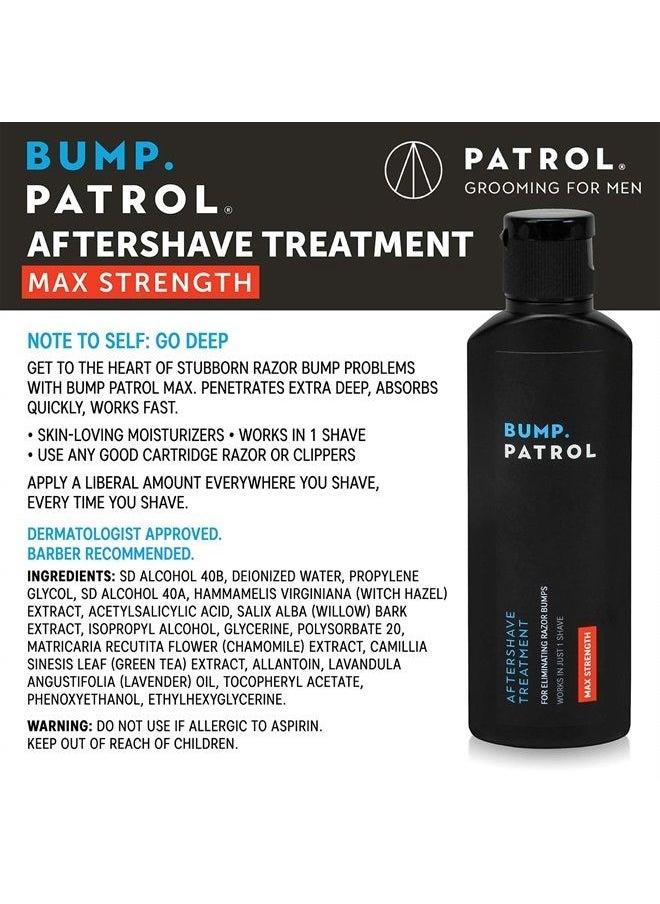 Bump Patrol - Maximum Strength Aftershave Formula - After Shave Solution Eliminates Razor Bumps and Ingrown Hairs - 2 Ounces - Image 1