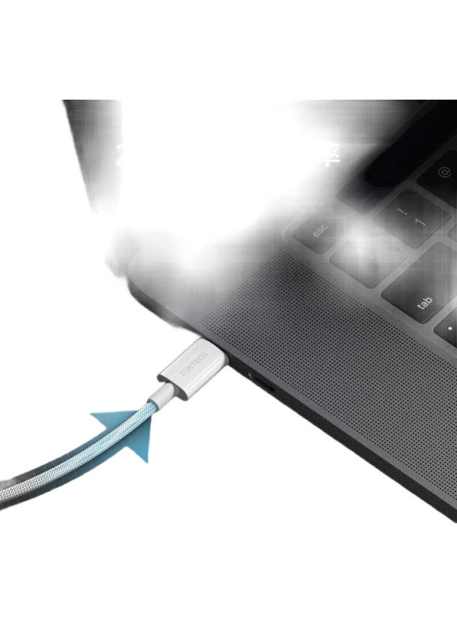 Cuktech C-To Braided Data Cable, Type-C Charging Cable, Pd3.1 Fast Charging 240W 5A High Power High-Speed Data Transfer, Suitable For Apple 15/16 Xiaomi, 2M - Image 2