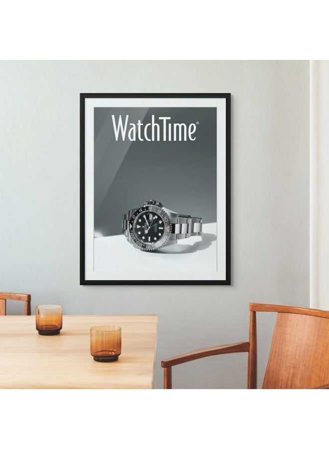 آرت دیکور  ديكور فني مؤطر بطباعة صورة فنية جميلة للساعة الفاخرة جدار الفن الحديث للساعة ملصق للرجال ساعة ديكور عصرية طباعة فنية لمكتب غرفة المعيشة المنزلية. - Image 2