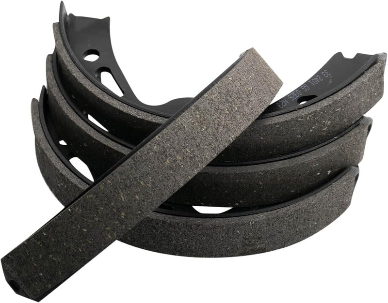 TRQ Rear Parking Brake Shoe Set Compatible with 2006-2016 Porsche 911 2000-2013 Boxster 2006-2012 Cayman - Image 1