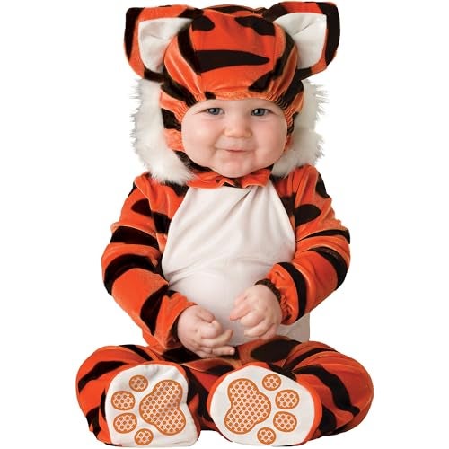 InCharacter Lil Characters Unisex-Baby Infant Tiger Costume, Orange/Black/White, Large (18-2T) - Image 2