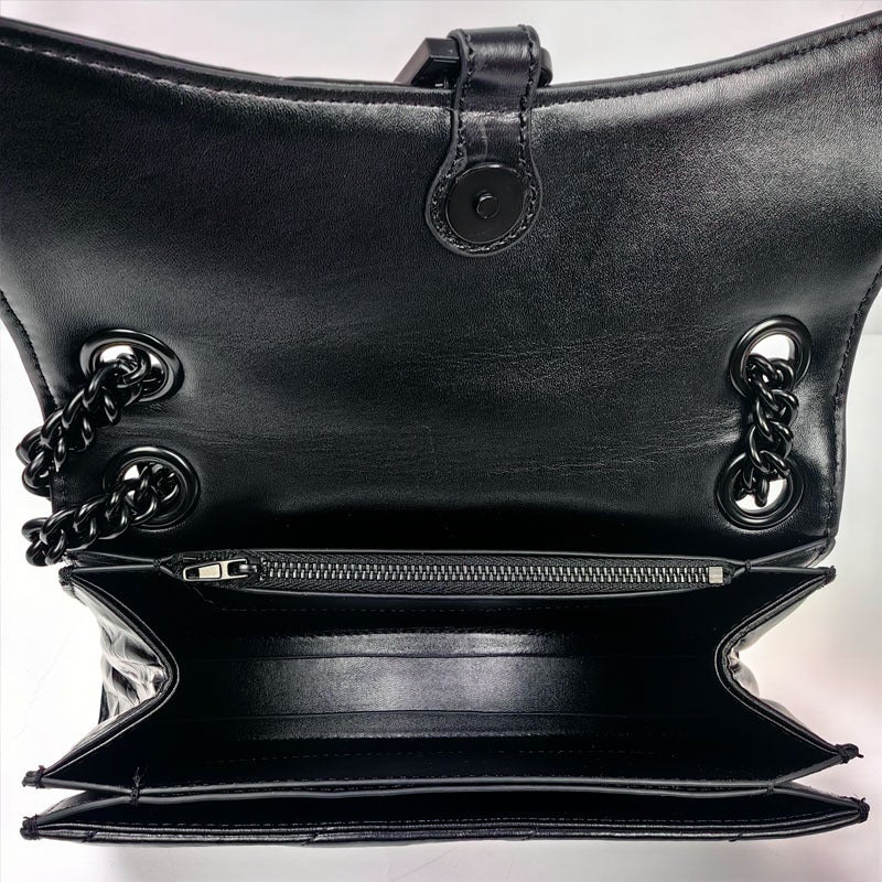 High-End First-Layer Cowhide Hourglass Bag, New Pleated Rhombus Chain Bag, Single Shoulder Crossbody Bag For Women - Image 5