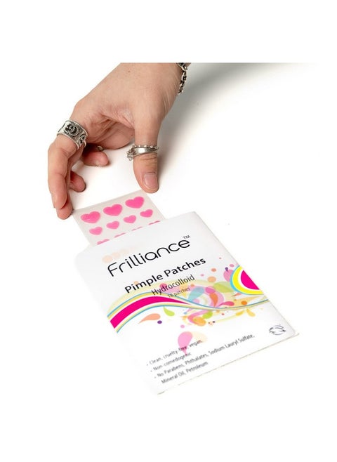 Pink Heart Shaped Hydrocolloid Acne Pimple Patches For Zits And Blemishes (18 Count 2 Sizes) Spot Treatment Stickers For Face & Skin Vegan And Cruelty Free
