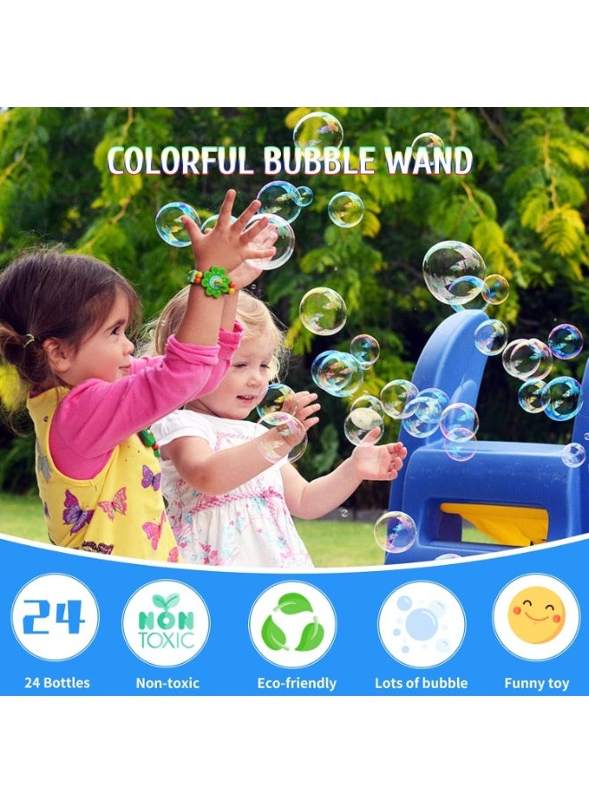 ARGT 24 Pcs Dinosaur Bubble Wand – Mini Bubble Blower Toys for Kids, Party Favors, Wedding & Graduation Gifts, Birthday Outdoor Games, Colorful Bubble Maker Toys for Boys & Girls, Summer Fun (35ml E - Image 5