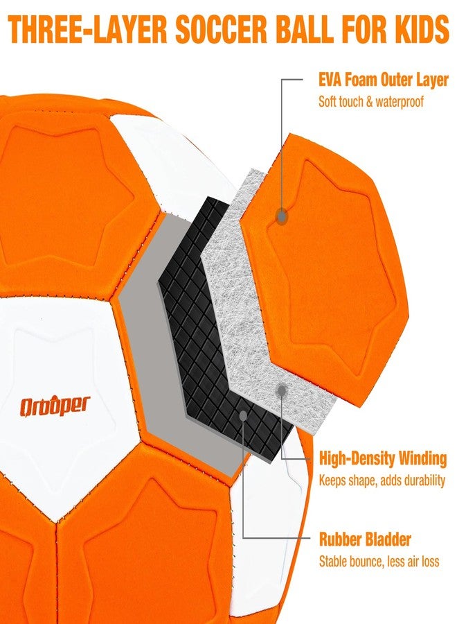 Qrooper Size 4 Soccer Ball Curve and Swerve Soccer Training Soccer for Kids Ages 3-12 Toddler Indoor Outdoor Games Birthday Easter Gifts for Boys Girls Beginners Easter Basket Stuffers for Kids - Image 5