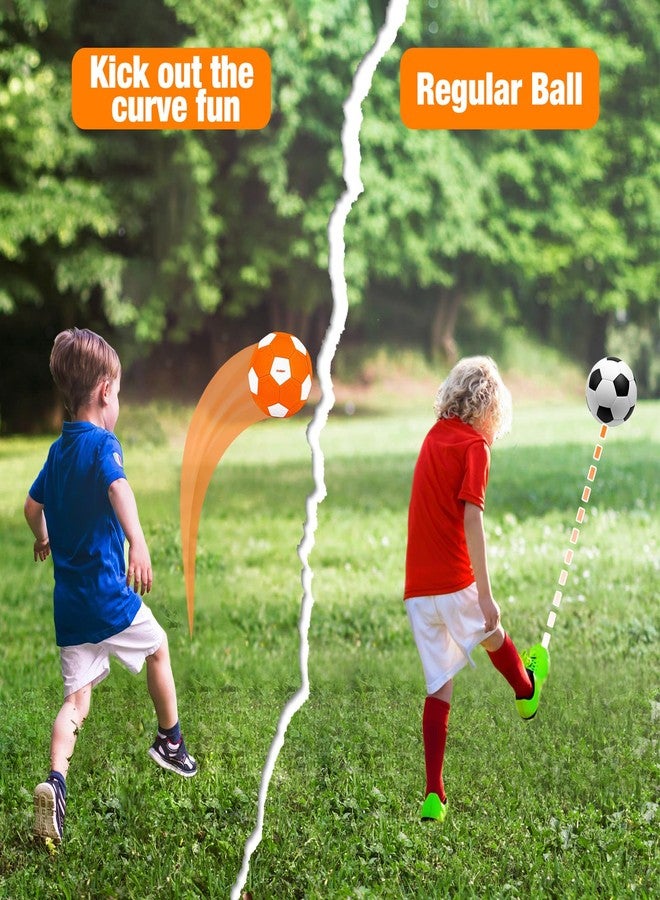 Qrooper Size 4 Soccer Ball Curve and Swerve Soccer Training Soccer for Kids Ages 3-12 Toddler Indoor Outdoor Games Birthday Easter Gifts for Boys Girls Beginners Easter Basket Stuffers for Kids - Image 2