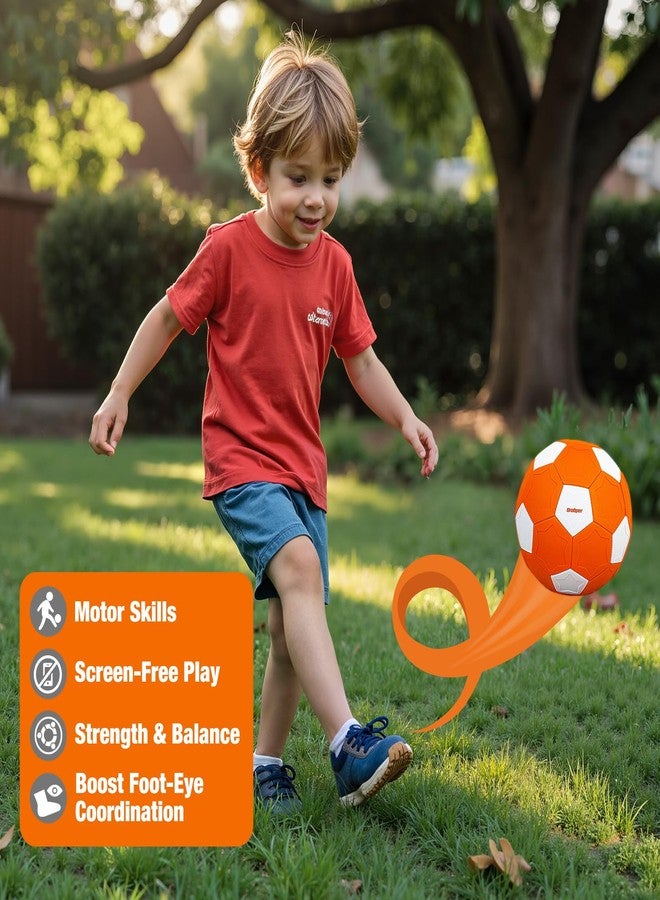 Qrooper Size 4 Soccer Ball Curve and Swerve Soccer Training Soccer for Kids Ages 3-12 Toddler Indoor Outdoor Games Birthday Easter Gifts for Boys Girls Beginners Easter Basket Stuffers for Kids - Image 4
