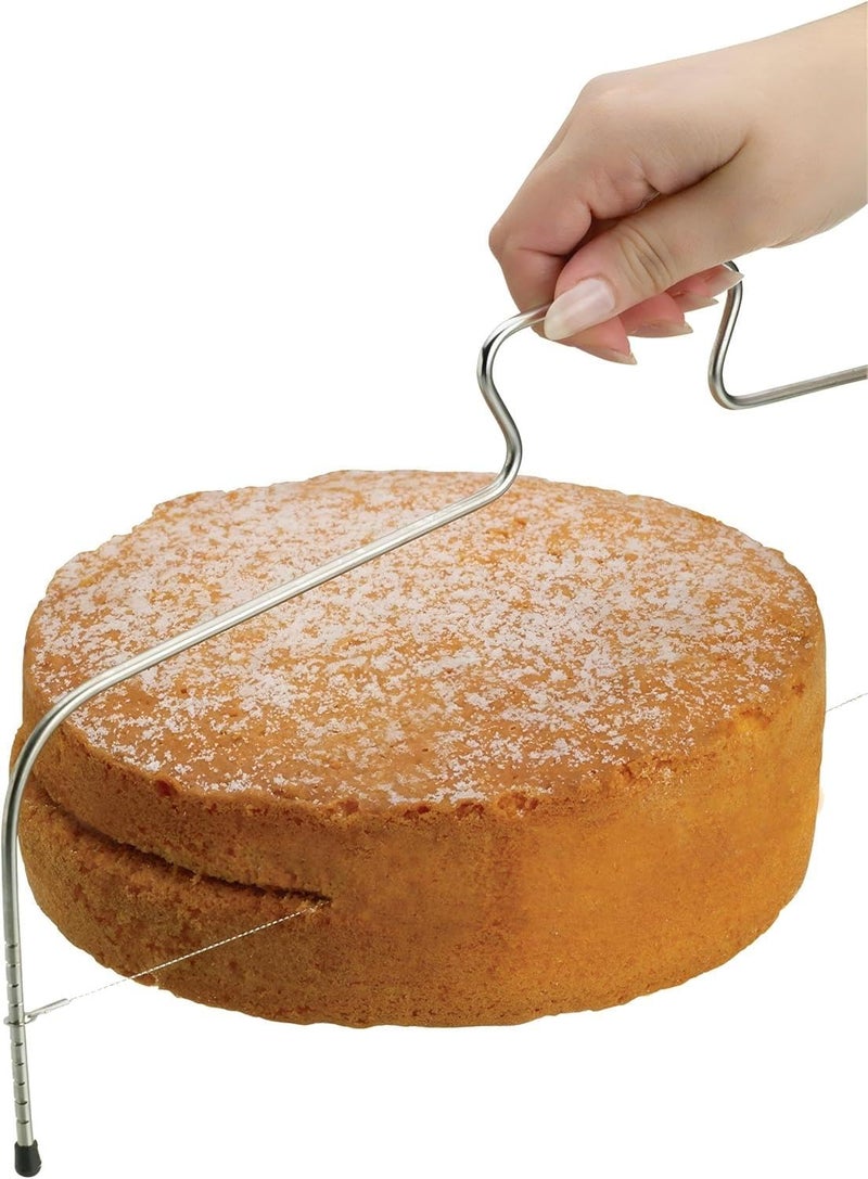 Cake Slicing Saw with Measuring Graduations - High Quality Stainless Steel Material Helps Divide Tart Into Even Slices Professional (1 Piece) - Image 2