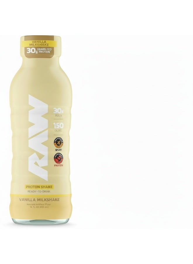 RAW Core Ready-to-Drink (RTD) Protein Shake – Cookies & Cream | 30g Grass-Fed Isolate Protein, 150 Calories, 0g Added Sugar - Image 1