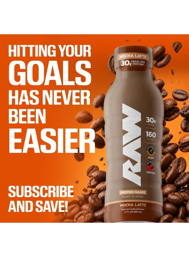 RAW Core Ready-to-Drink (RTD) Protein Shake – Cookies & Cream | 30g Grass-Fed Isolate Protein, 150 Calories, 0g Added Sugar - Image 5