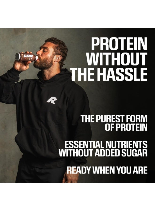 RAW Core Ready-to-Drink (RTD) Protein Shake – Cookies & Cream | 30g Grass-Fed Isolate Protein, 150 Calories, 0g Added Sugar - Image 3