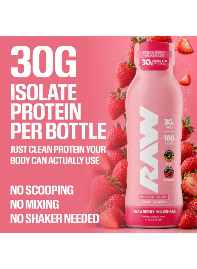 RAW Core Ready-to-Drink (RTD) Protein Shake – Cookies & Cream | 30g Grass-Fed Isolate Protein, 150 Calories, 0g Added Sugar - Image 4