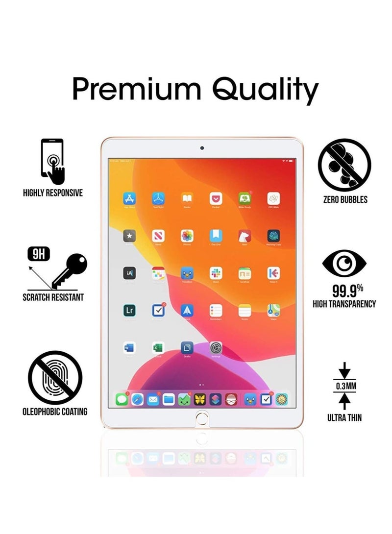 DUSALA [2 Pack] ipad 10.2 Screen Protector for iPad 7th Generation (2019), Clear Tempered Glass Film ipad 7th Generation Screen Protector with Anti-Scratch/High Definition/Bubble Free - Image 4