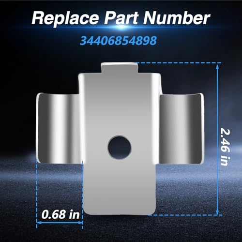 EVRBUL Upgraded Stainless Steel Parking Brake Cable Clip Retainer with Rubber Tubes Compatible with BMW 1 Series F20/F21, 2 Series F22/F23, 3 Series F30/F31, 4 Series F32/F33/F36 Replace#: 34406854898 - Image 5