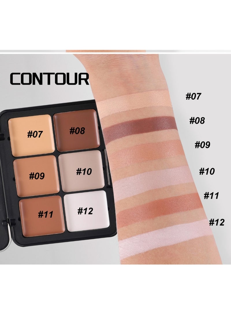 Huitich 12-Color Blush Palette Matte, Contour & Cream Blush - Image 4