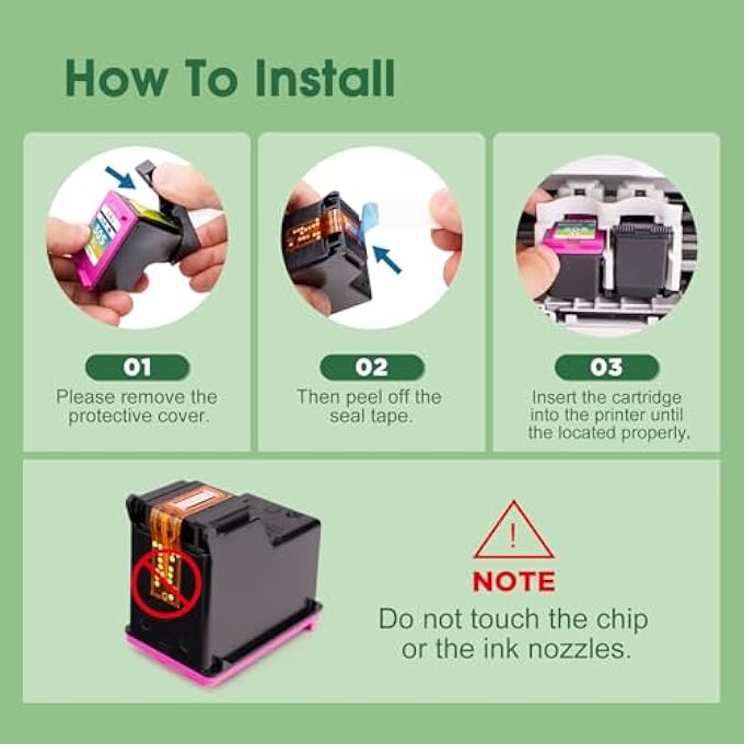 305XL INK CARTRIDGES REPLACEMENT FOR HP 305 INK CARTRIDGE BLACK AND COLOUR FOR HP DESKJET 2810E 2800E 2700 2710E 2720E 2721E 4120E PLUS 4100 4120 ENVY 6000 6020E 6032E 6032 (1 BLACK + 1 COLOR) - Image 3