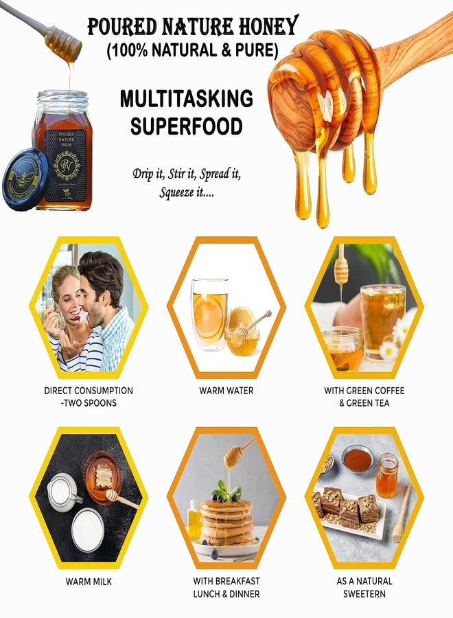 POURED NATURE Pure Raw Honey, 100% Purity, Organic Wild Honey No Added Sugar, 125g - Image 5