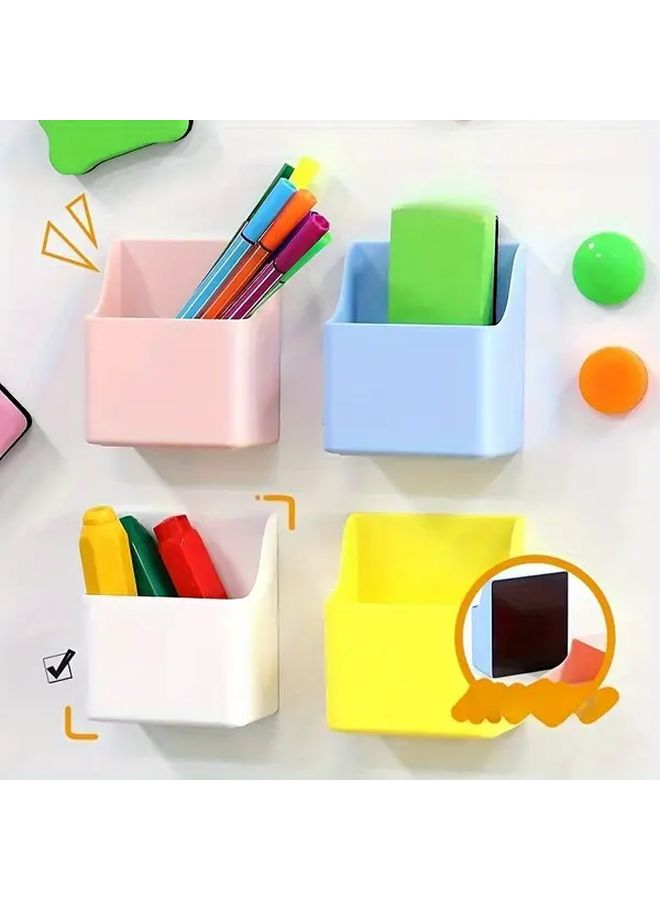 Pink Magnetic Wall Mounted Whiteboard Marker Storage Box Organizer - Image 3