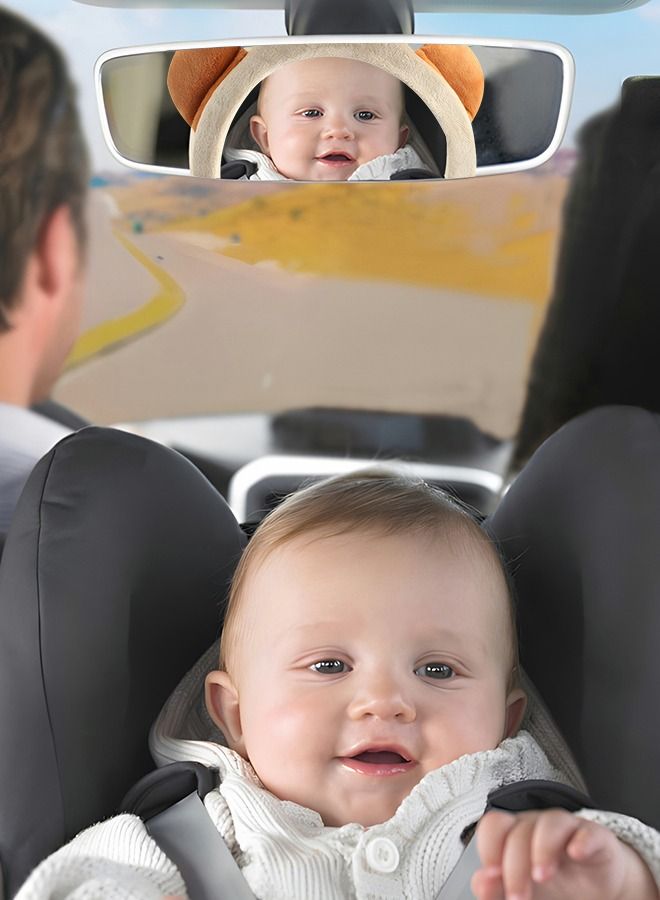 GROIC Baby Car Mirror Safety Car Seat Mirror for Rear Facing Infant Wide View Rear Shatterproof Adjustable 360 Swivel Car Backseat Mirror Easy Assembled Car Seat Mirror Automotive Interior  - Image 5