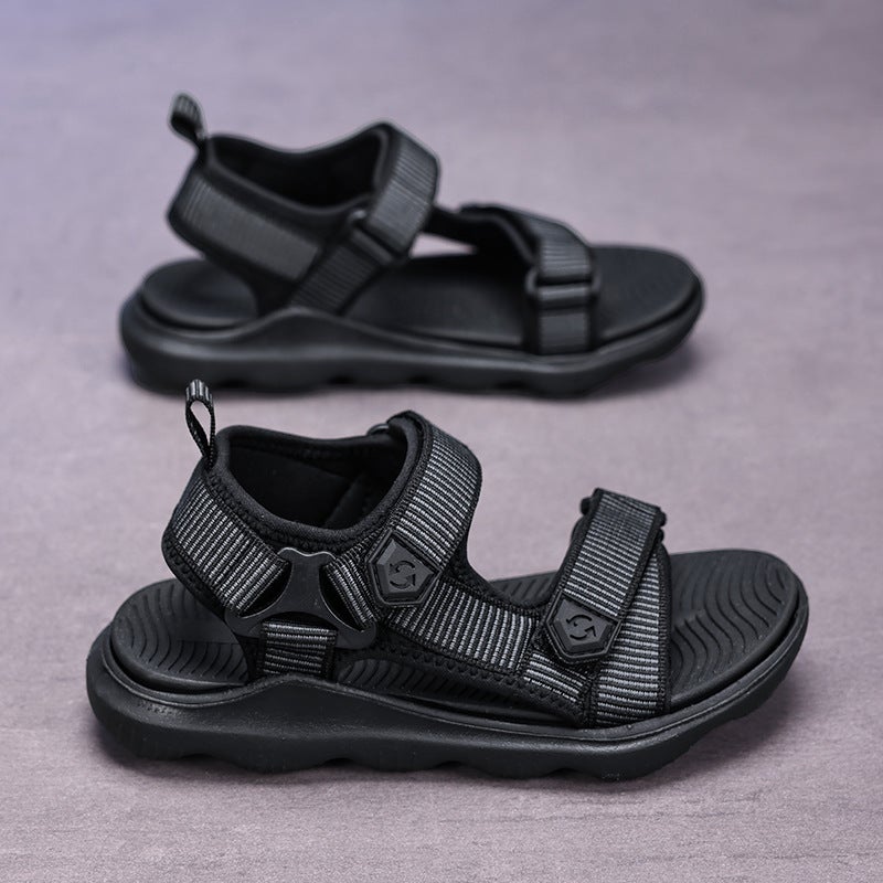 Boys' Sandals Popular Style Medium And Large Boys' Soft-Soled Non-Slip Children'S Open-Toe Sports Beach Shoes - Image 1