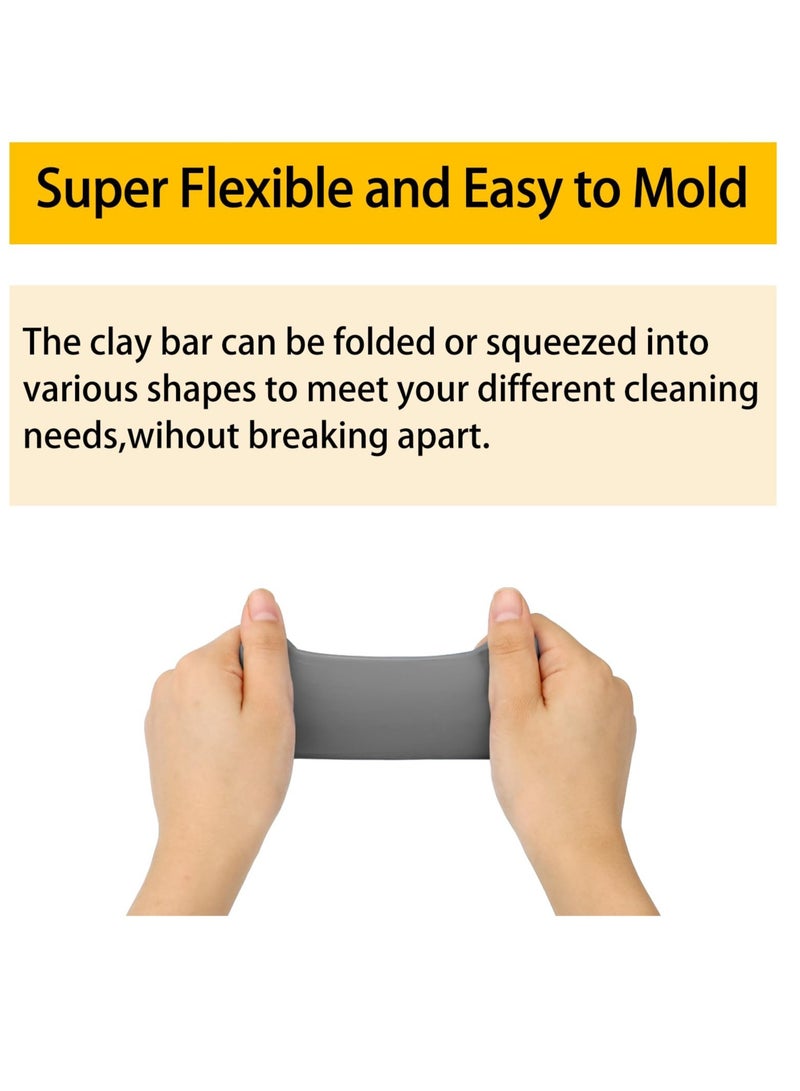 Car Clay Bar, Premium Grade No Scratch Magic Clay Bar, Detailing Cleaner Kit Glass Deatil Cleaning, with Washing and Adsorption Capacity, for Auto SUV,RV,Truck (4 Pack 400g)  - Image 5