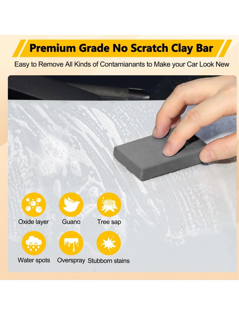 Car Clay Bar, Premium Grade No Scratch Magic Clay Bar, Detailing Cleaner Kit Glass Deatil Cleaning, with Washing and Adsorption Capacity, for Auto SUV,RV,Truck (4 Pack 400g)  - Image 2