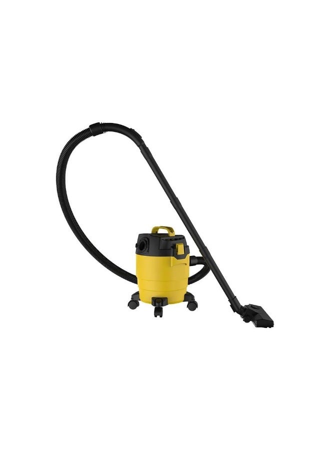 Winning Star Barrel Vacuum Cleaner, capacity 10 litres, wet and dry, for floors, carpets and corners, 1000 watts, yellow black, ST-5035 - Image 2
