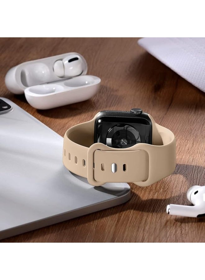 Breathable Soft Silicone loop Replacement Wrist Strap Sport Band Compatible with Apple Watch ultra Series 8 7 6 5 4 3 2 1 SE 38mm 40mm 41mm - Image 5