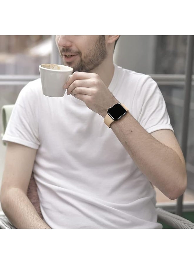 Breathable Soft Silicone loop Replacement Wrist Strap Sport Band Compatible with Apple Watch ultra Series 8 7 6 5 4 3 2 1 SE 38mm 40mm 41mm - Image 3