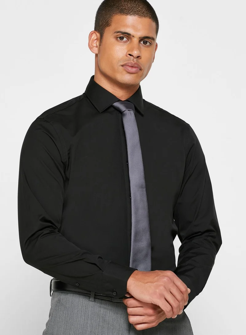 T.M.Lewin Button Cuff Slim Fit Shirt