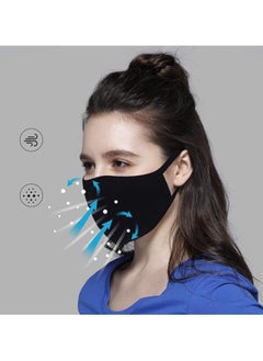 Vitacelli Washable Face Mask with Adjustable Ear Loops PM2.5mm BLACK  - Image 3