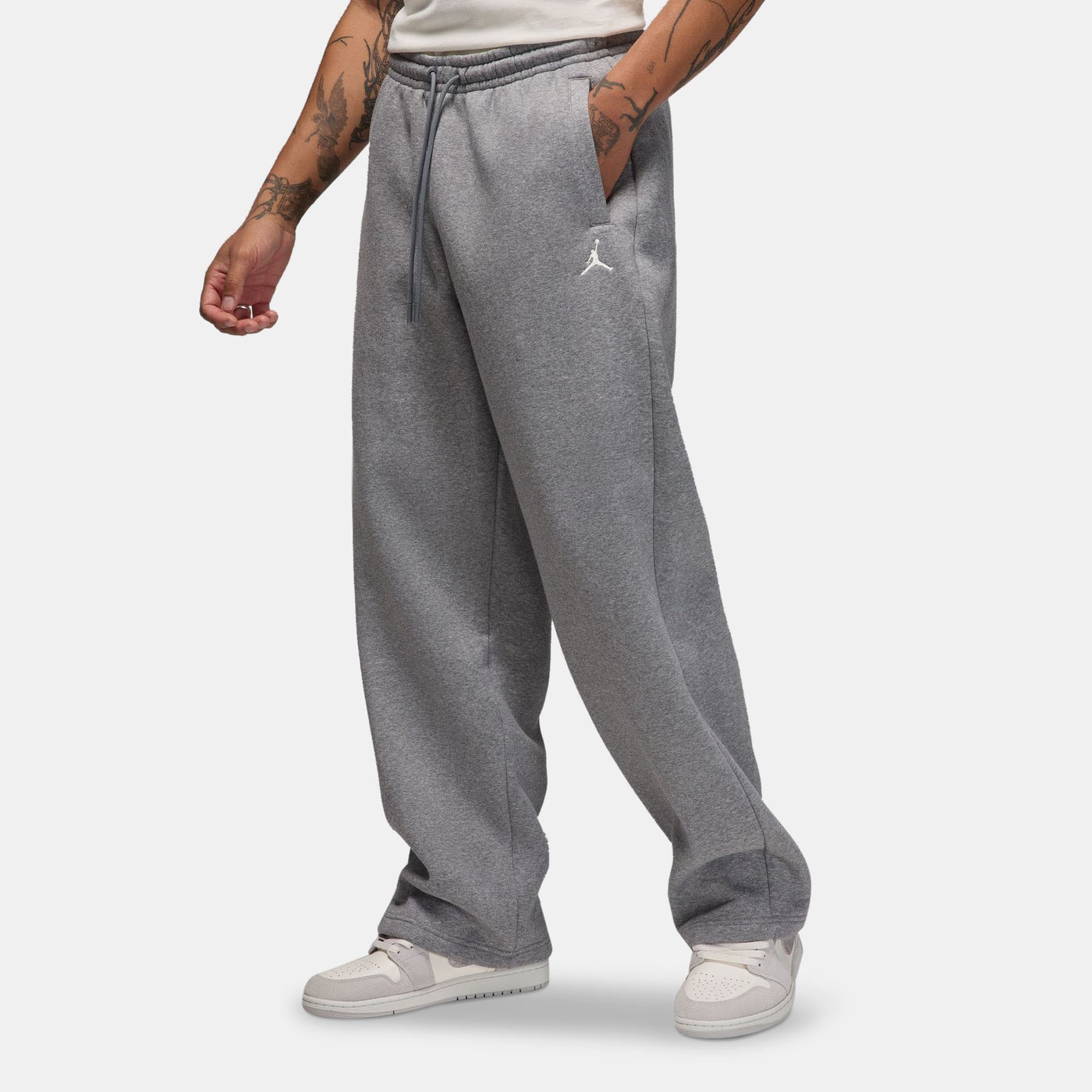 Jordan Grey Men's Brooklyn Fleece Wide Leg Pants for Men | Best