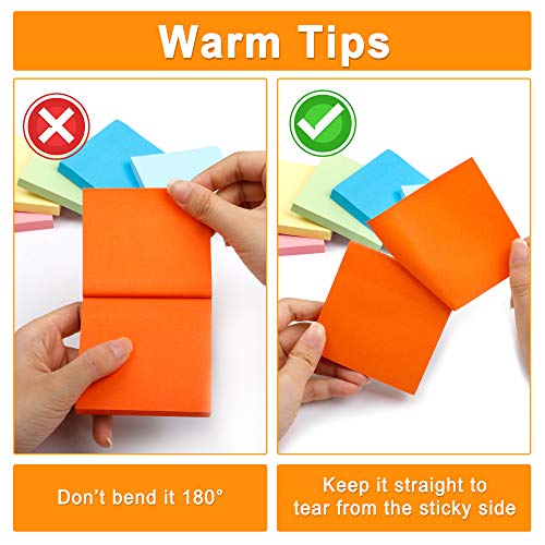 Shuttle Art Sticky Notes, Shuttle Art 9 Bright Colors Stickies, 9 Pads 630 Sheets Total, 3x3 Inches Self-Stick Pads for Home, School, Office - Image 3