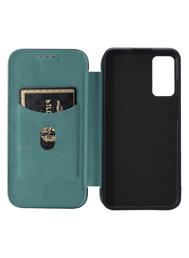 erorex Case For TCL 205 Carbon Fiber Texture Horizontal Flip Leather Phone Case - Image 5