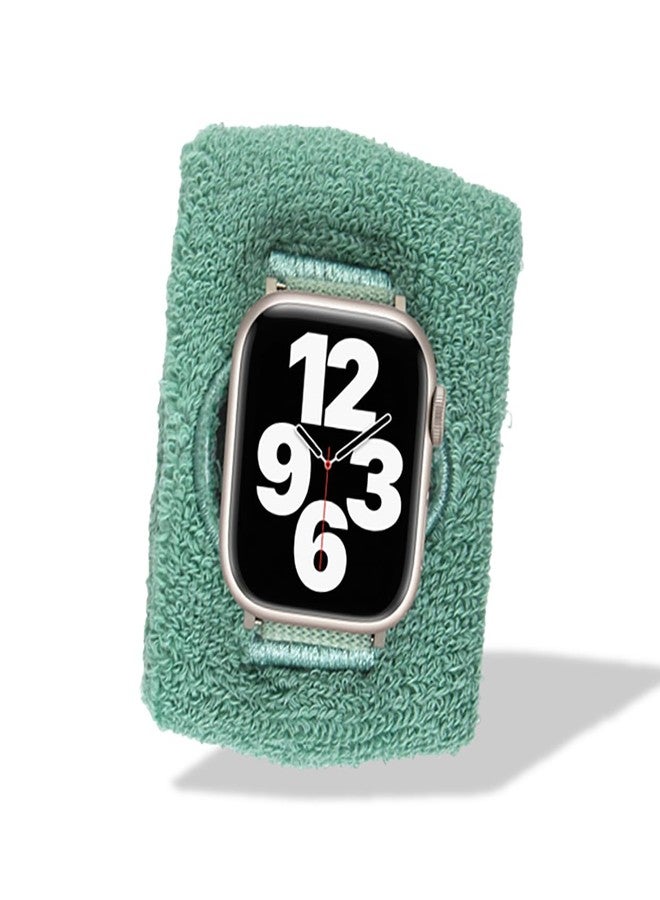 Sonix | Sport Watch Band for Apple Watch | Sweatband Style Watch Band for Sports, Workouts, Activities | Sage Green - Image 1