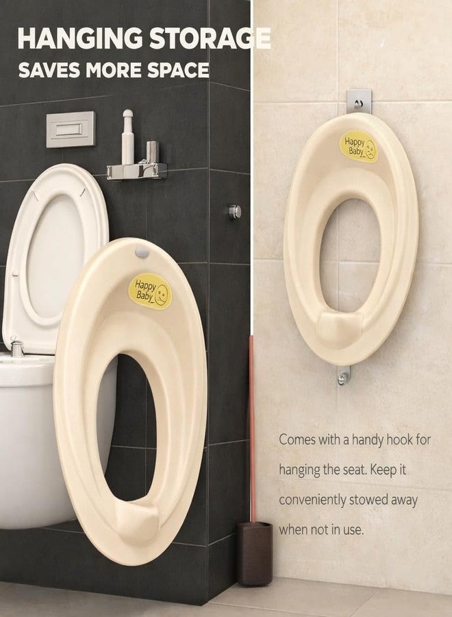 DTR Creation Baby Potty Training Seat for Toddlers | Comfortable & Safe Toilet Seat | Easy to Clean | Cream Color - Image 2