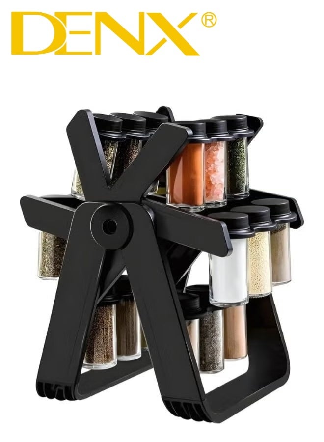 دينكس رف دوار لتنظيم التوابل مكون من 18 عبوة بسعة 100مل - Image 5