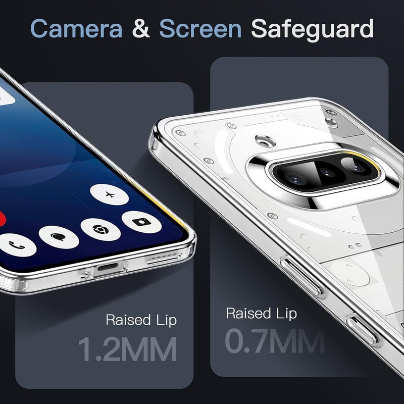 Realcase غطاء خلفي لهاتف ناثينغ 3A من السيليكون | مقاوم للخدوش وحماية شفافة كريستالية | غطاء خلفي مع واقي لهاتف ناثينغ 3A 5G - Image 4