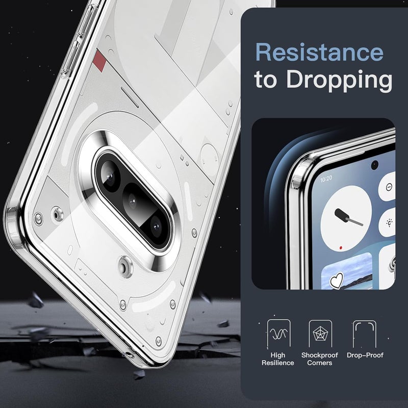 Realcase غطاء خلفي لهاتف ناثينغ 3A من السيليكون | مقاوم للخدوش وحماية شفافة كريستالية | غطاء خلفي مع واقي لهاتف ناثينغ 3A 5G - Image 5