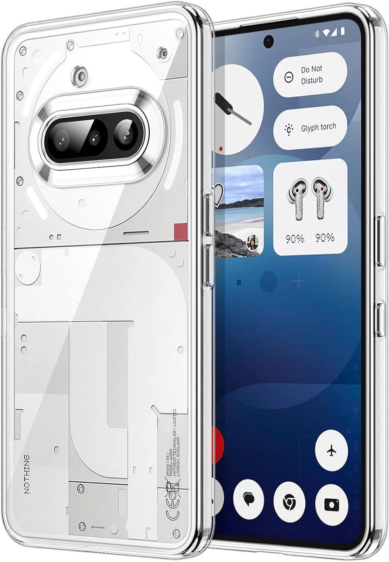 Realcase غطاء خلفي لهاتف ناثينغ 3A من السيليكون | مقاوم للخدوش وحماية شفافة كريستالية | غطاء خلفي مع واقي لهاتف ناثينغ 3A 5G - Image 1