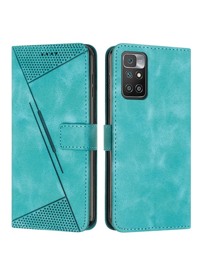 The Bros Case For Xiaomi Redmi 10 / 10 Prime Dream Triangle Leather Phone Case with Lanyard