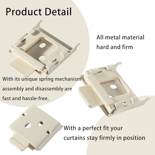 Lihopefe Universal Replacement for Roller Shade Metal Mounting Brackets Roller Blind Buckles 2 Sets - Image 3
