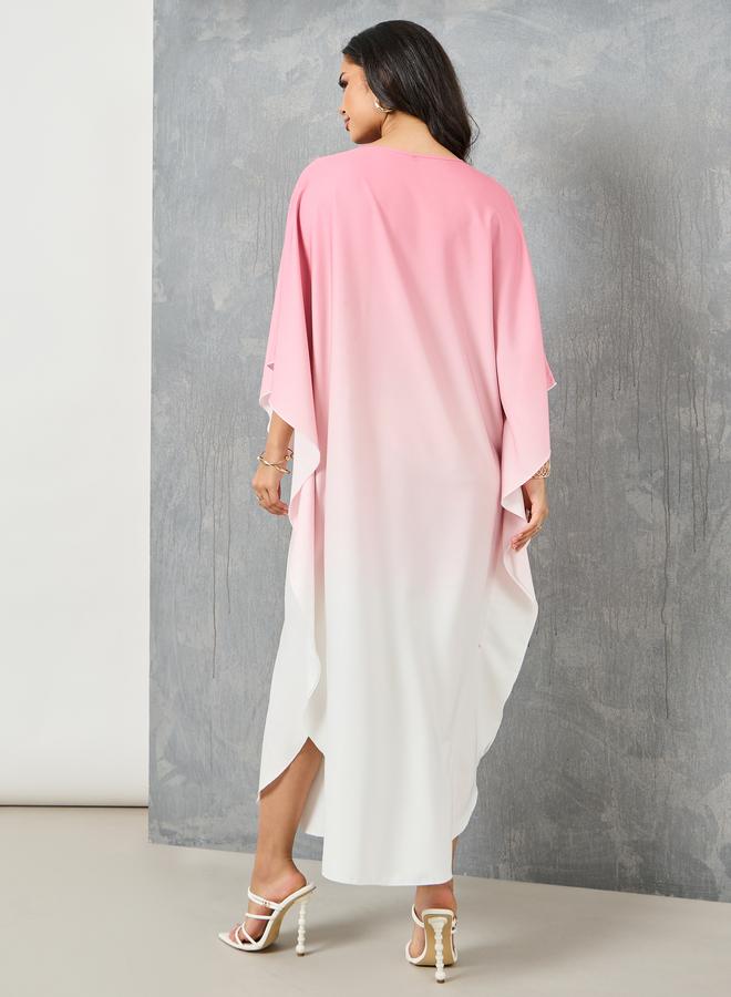 Take Two Ombre Batwing Sleeves Kaftan - Image 4