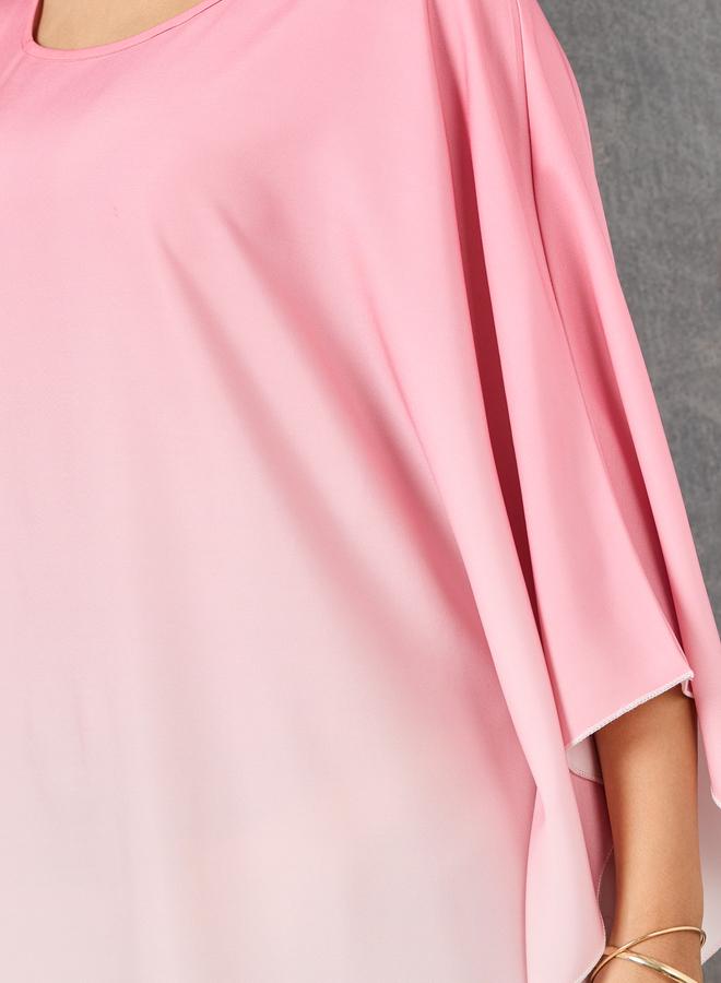 Take Two Ombre Batwing Sleeves Kaftan - Image 3