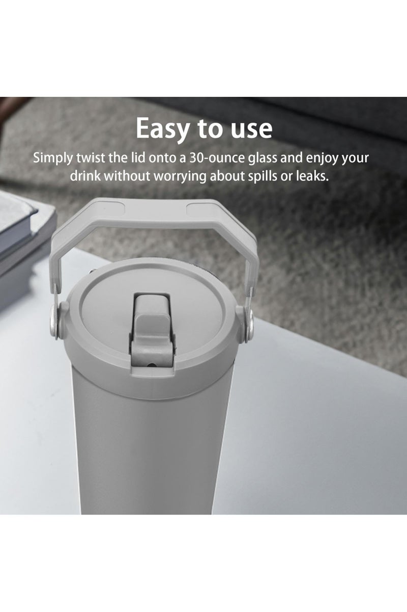 CMGTYYD. استبدال الغطاء ، استبدال غطاء 30 أونصة بدون إسقاط ، غطاء القش القابل للعكس الغطاء الغطاء القابل لإعادة الاستخدام غطاء ستانليس ، غطاء ستانليس بدون إسقاط - Image 3