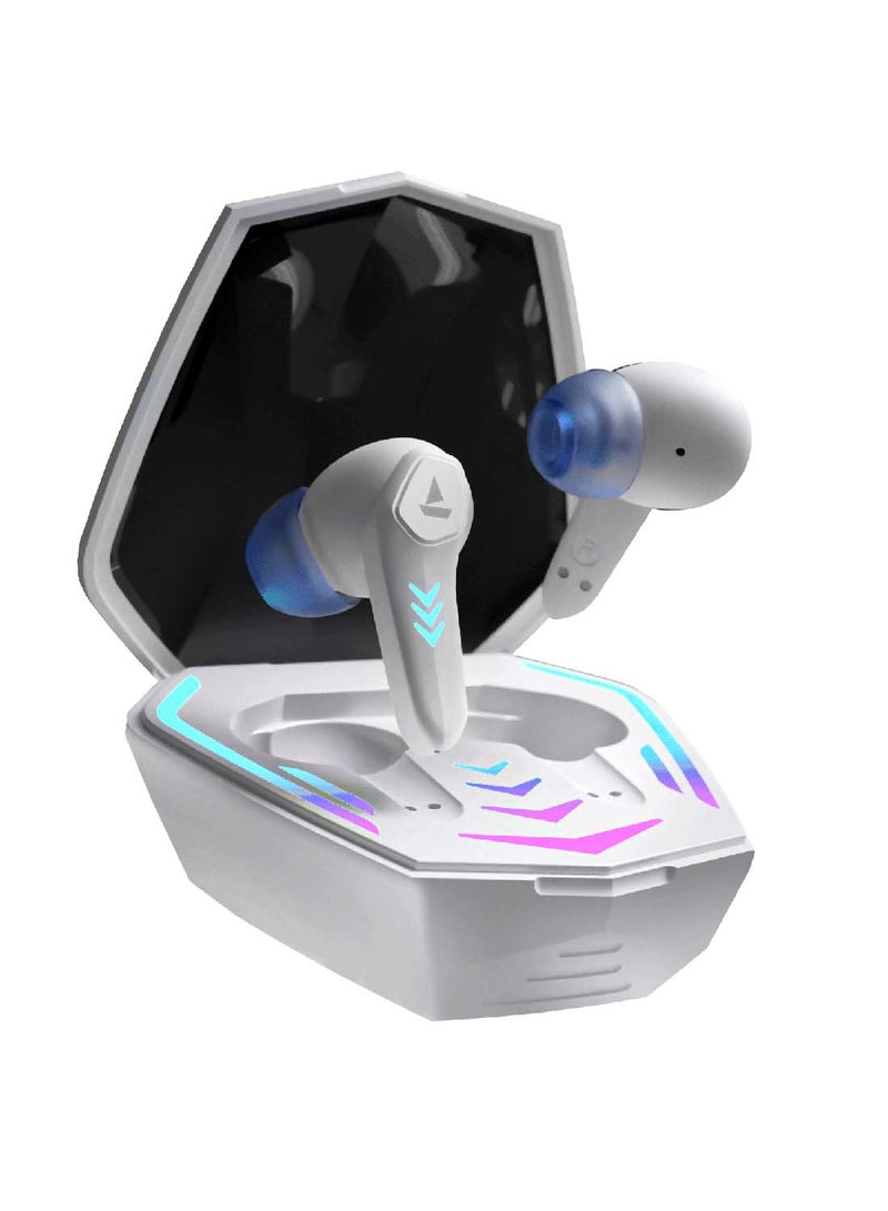boAt Immortal 131 With Beast Mode, 40 Hours Playback And ENx Tech White Sabre - Image 1
