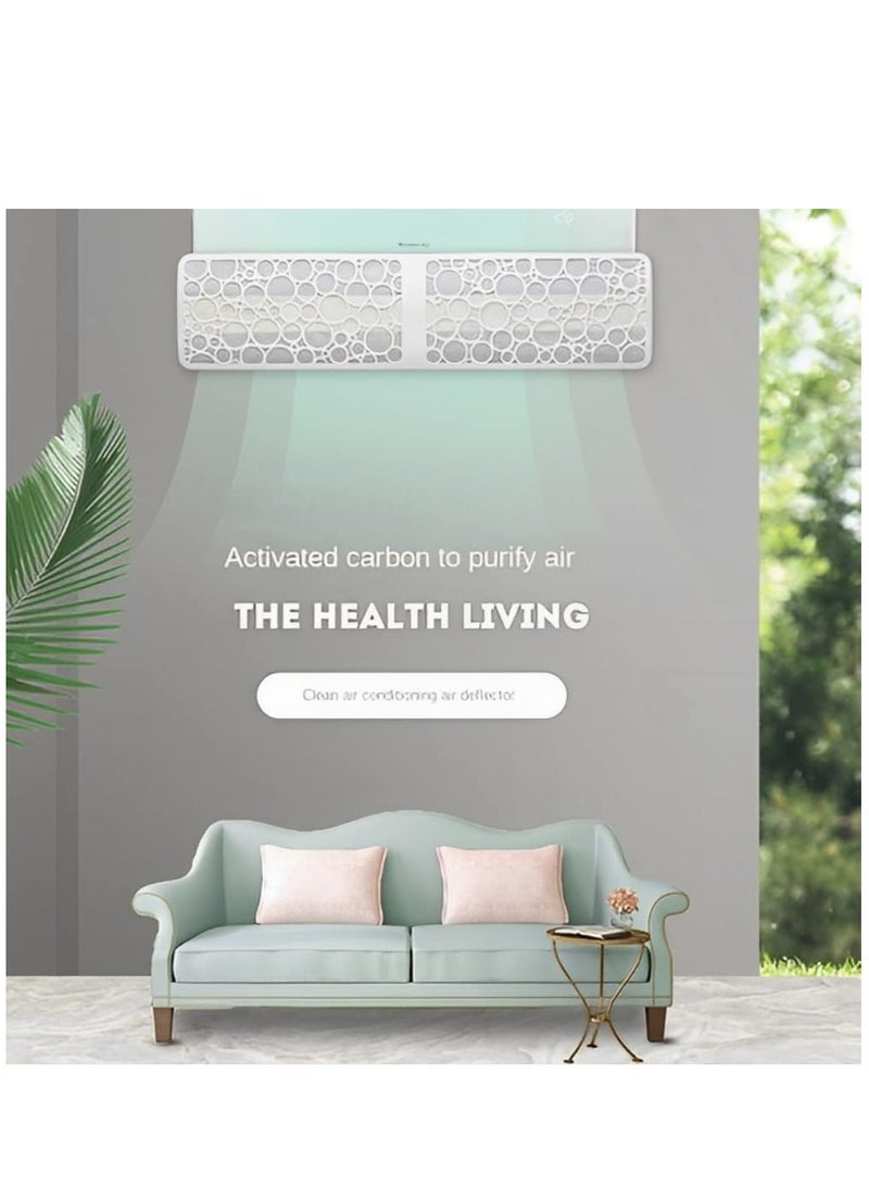 Captaintech Universal Air Conditioner Wind Deflector, Triple Filtration, Gentle Wind Feel, Universal Within 90cm, Freely Adjustable In 300 ° Direction, No Punching - Image 2