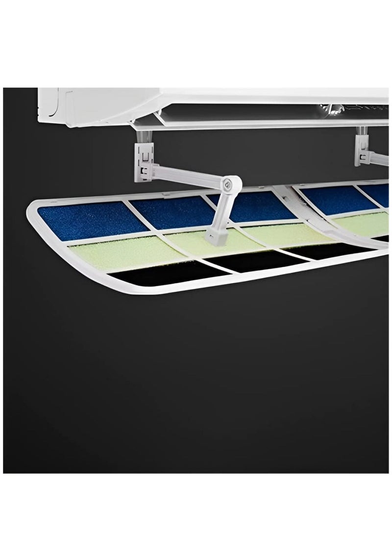 Captaintech Universal Air Conditioner Wind Deflector, Triple Filtration, Gentle Wind Feel, Universal Within 90cm, Freely Adjustable In 300 ° Direction, No Punching - Image 5