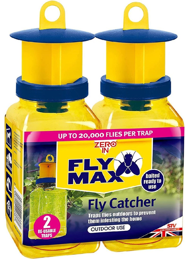 Zero In - Zero In Fly Max Re-Usable Fly Catcher - 2 Pack - Image 1